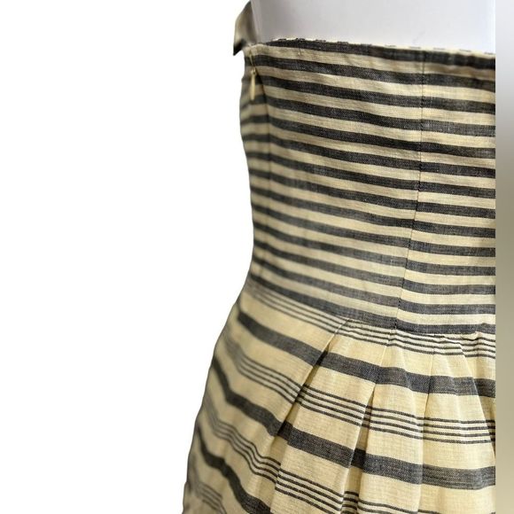 Anthropologie Maeve Changing Stripes Dress Cream| Womens size 10 - Picture 4 of 7